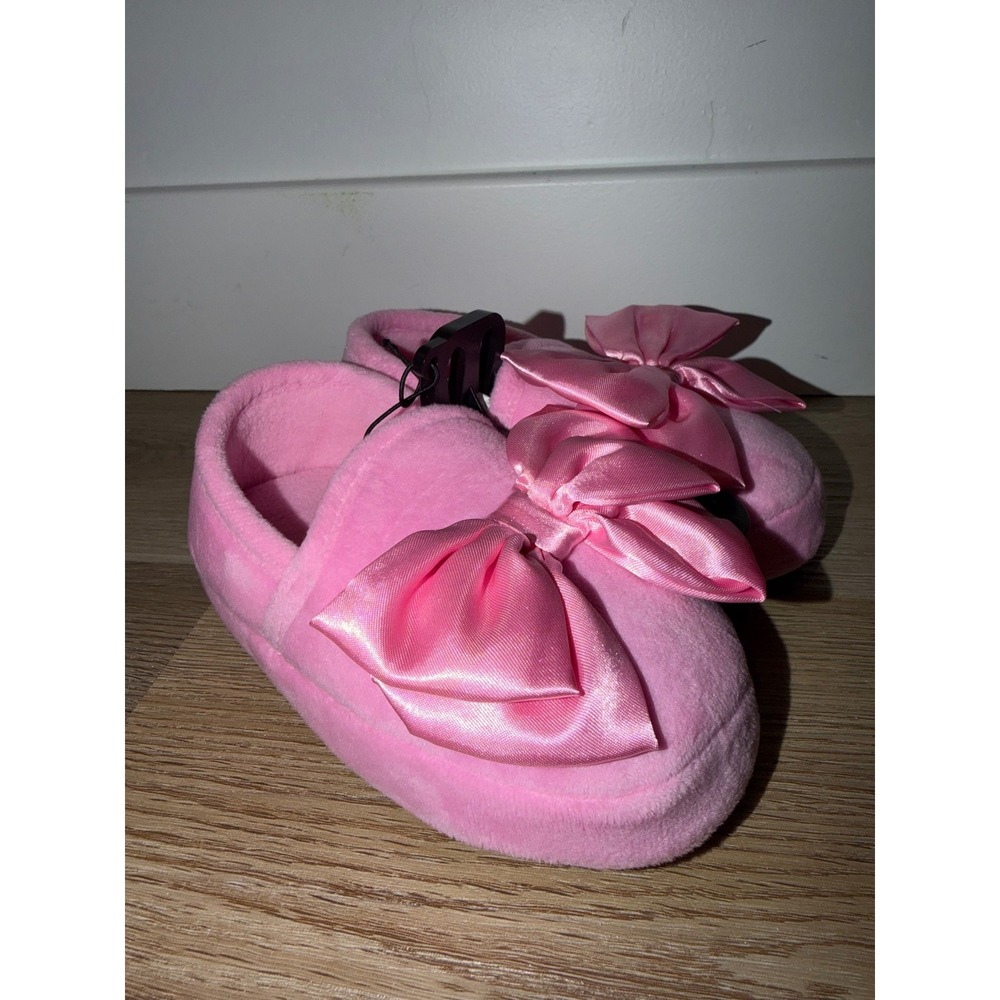 Toddler girl bow slippers 7/8